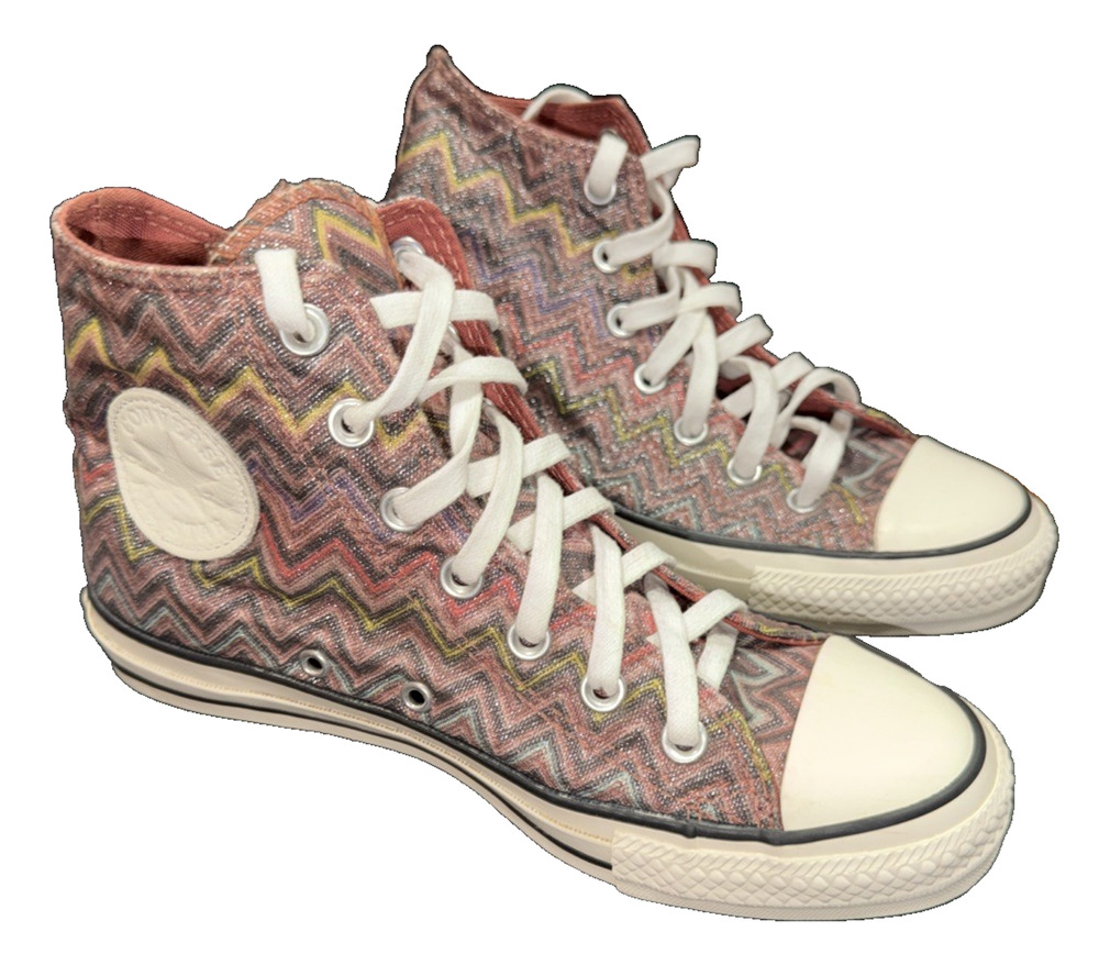 Converse x Missoni Zig Zag Chuck Taylor High Tops Women 7 Men 5